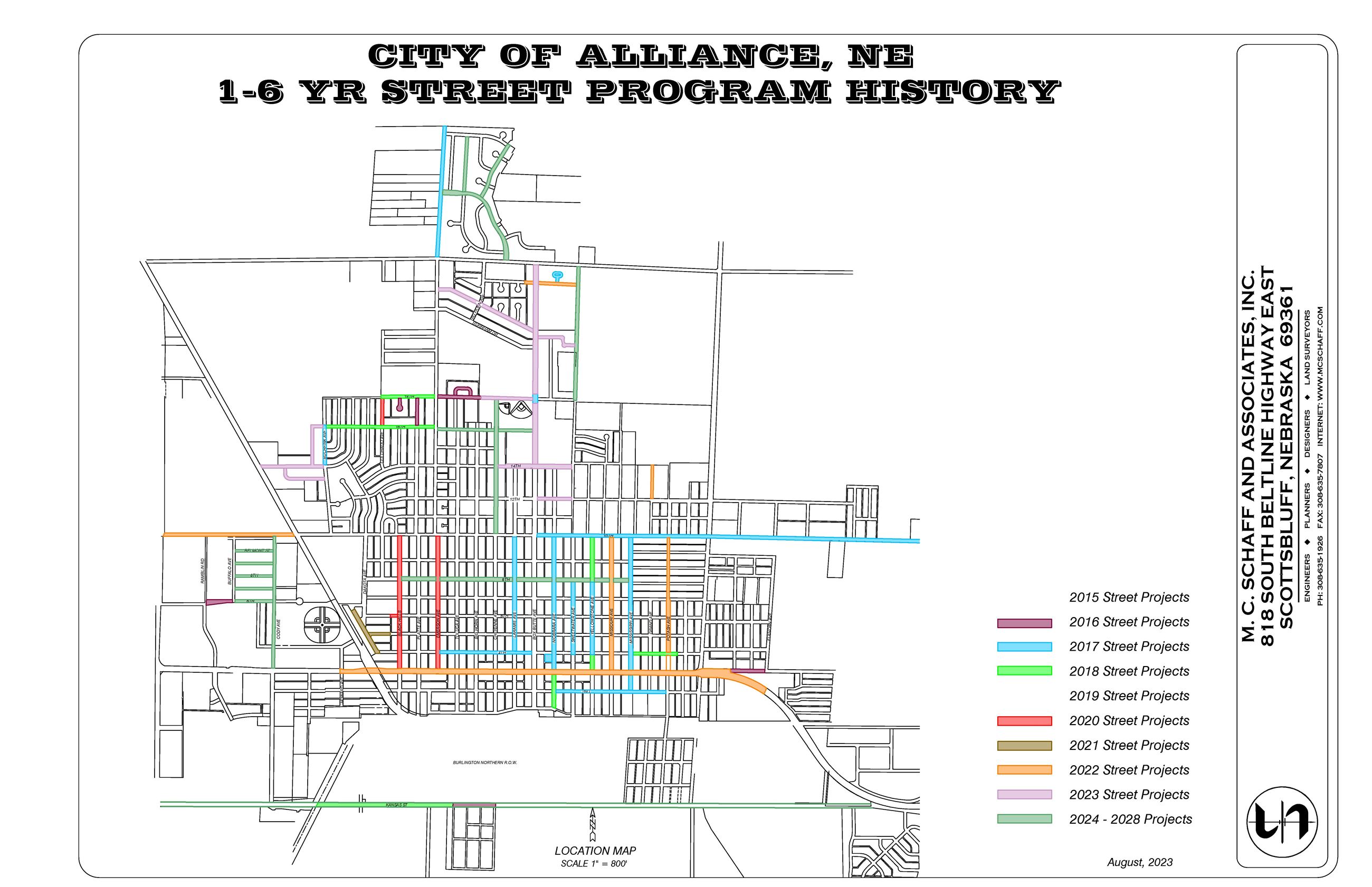 1-6 Yr Street Program History