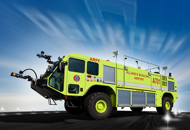 Crash/Fire #A701, 2012 Oshkosh Striker, Alliance Airport Fire Station - Lime Green