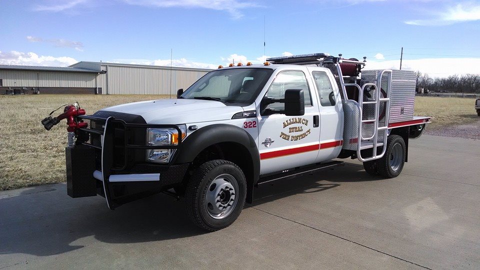 Rural Grass Rig #322, 2014 Ford F550 White with AFD Logo on side